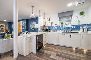 Communal lounge/kitchen- click for photo gallery